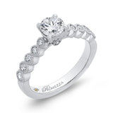 Diamond Engagement Ring in 14K White Gold