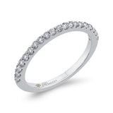 Round Diamond Half-Eternity Wedding Band in 14K White Gold