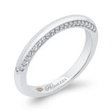 Round Diamond Wedding Band in 14K White Gold