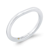 Plain Wedding Band in 14K White Gold