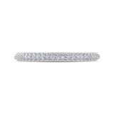 Round Diamond Wedding Band in 14K White Gold