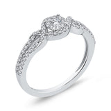 1/3 ct White Diamond Fashion Ring In 10K White Gold in 14K White Gold