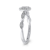 1/3 ct White Diamond 10K White Gold Fashion Ring in 14K White Gold