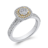 5/8 ct Round Diamond Fashion Ring in 10K Two Tone Gold