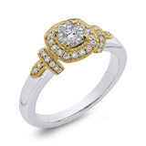 1/3 ct Round Diamond Fashion Ring in 10K Two Tone Gold