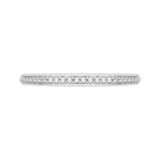 Round Diamond Wedding Band in 14K White Gold