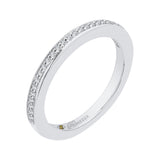 Round Diamond Wedding Band in 14K White Gold