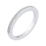 Round Diamond Wedding Band in 14K White Gold