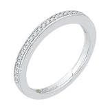 Round Diamond Wedding Band in 14K White Gold