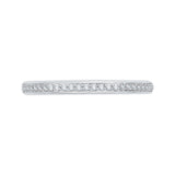 Round Diamond Wedding Band in 14K White Gold