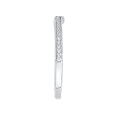 Round Diamond Wedding Band in 14K White Gold