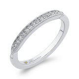 Round Diamond Wedding Band in 14K White Gold