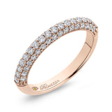 Round Diamond Half-Eternity Wedding Band in 14K Rose Gold