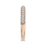 Round Diamond Half-Eternity Wedding Band in 14K Rose Gold