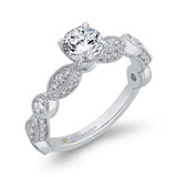 Diamond Engagement Ring in 14K White Gold