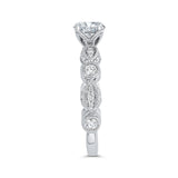 Diamond Engagement Ring in 14K White Gold