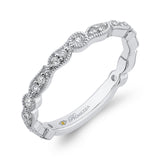 Round Diamond Wedding Band in 14K White Gold