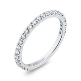 Round Diamond Wedding Band in 14K White Gold