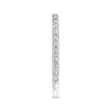Round Diamond Wedding Band in 14K White Gold