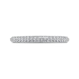 Round Diamond Wedding Band in 14K White Gold