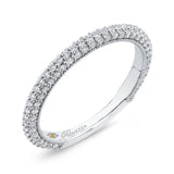 Round Diamond Wedding Band in 14K White Gold