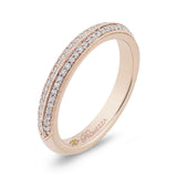 Round Diamond Half-Eternity Wedding Band in 14K Rose Gold
