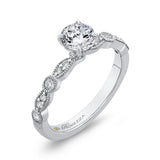 Diamond Engagement Ring in 14K White Gold