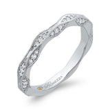 Round Diamond Wedding Band in 14K White Gold