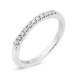 Round Diamond Wedding Band in 14K White Gold