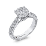 Diamond Engagement Ring in 14K White Gold