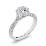Diamond Engagement Ring in 14K White Gold