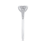 Euro Shank Diamond Engagement Ring In in 14K White Gold