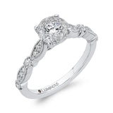 Diamond Engagement Ring in 14K White Gold