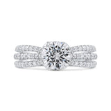 Diamond Engagement Ring in 14K White Gold (Semi-Mount)