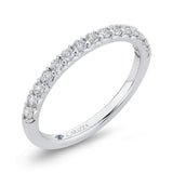 Round Diamond Half-Eternity Wedding Band in 14K White Gold
