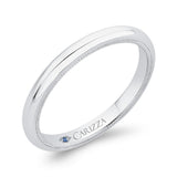 Plain Wedding Band in 14K White Gold