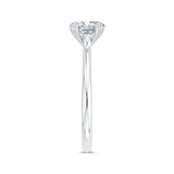Round Diamond Engagement Ring in 14K White Gold (Semi-Mount)