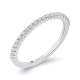 Diamond Half-Eternity Wedding Band in 14K White Gold