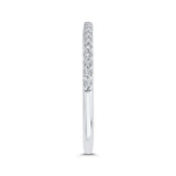 Diamond Half-Eternity Wedding Band in 14K White Gold