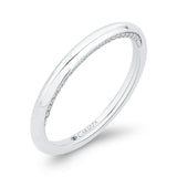 Plain Wedding Band in 14K White Gold