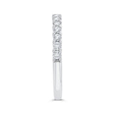 Diamond Half-Eternity Wedding Band in 14K White Gold