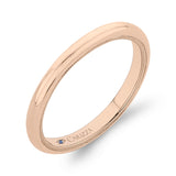 Plain Wedding Band in 14K Rose Gold