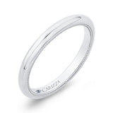Plain Wedding Band in 14K White Gold