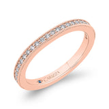 Round Diamond Wedding Band in 14K Rose Gold