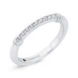 Round Diamond Wedding Band in 14K White Gold