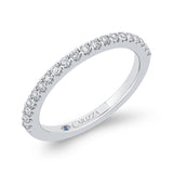 Round Half-Eternity Diamond Wedding Band in 14K White Gold