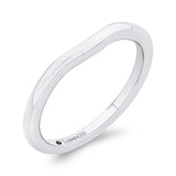 Plain Wedding Band in 14K White Gold
