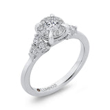 Diamond Engagement Ring in 14K White Gold