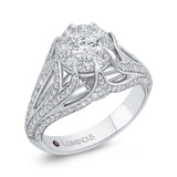 Split Shank Diamond Engagement Ring in 14K White Gold
