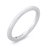 Plain Wedding Band in 14K White Gold